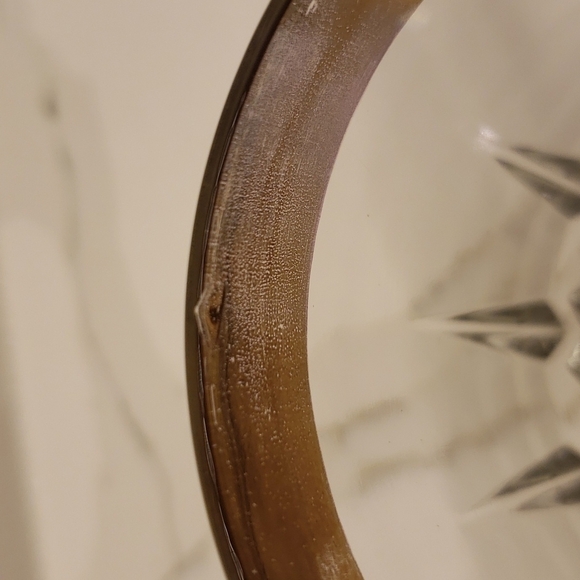 vintage Libbey Set of 4 clear gold band tumblers 22K gold trim 3"Diam x 3.5"h - Picture 5 of 10